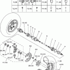 Bruin 350 4WD YFM35FAV-B Переднее колесо