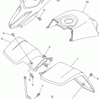 Blaster 200 YFS200V Переднее крыло