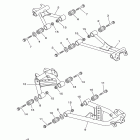 KODIAK 400 4WD HUNTER YFM4FAHV Бугель (задний рычаг)