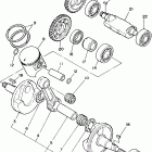 Blaster 200 YFS200V Коленчатый вал и Поршень