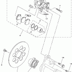Blaster 200 YFS200V Задний суппорт тормозной
