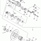 Raptor 700 YFM700RV Задний суппорт тормозной