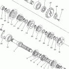 Blaster 200 YFS200V Трансмиссия