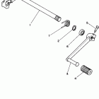 Blaster 200 YFS200V Вал переключения