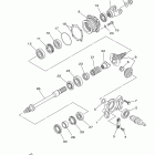 KODIAK 400 4WD HUNTER YFM4FAHV Промежуточный ведущий вал