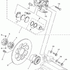 RAPTOR-YFM660RR-C/YFM660RR-B Задний суппорт тормозной