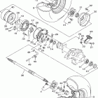 Big Bear 400 4WD YFM400FT Заднее колесо