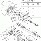 Kodiak 450 4WD YFM450FAT Заднее колесо