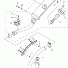YFM350S Выхлопная система