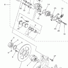 YFZ450 Задний суппорт тормозной