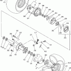 Raptor 50 YFM50RT Заднее колесо