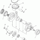 YFZ450S-B Коленчатый вал и Поршень
