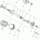 Kodiak 400 4X4 Коленчатый вал и Поршень