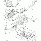 KODIAK 450 4WD YFM450FAR Крышка картера двигателя