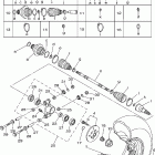 Rhino 660 Rear wheel left