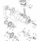 Raptor 660R Коленчатый вал и Поршень