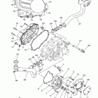 KODIAK 450 REAL TREE YFM450FAHR Крышка картера двигателя