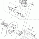 YFM660RR Задний суппорт тормозной