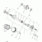 Kodiak 400 Коленчатый вал и Поршень