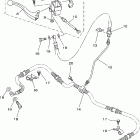 YFM400AR Главный тормозной цилиндр,передний
