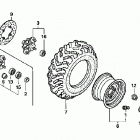 TRX500FE Переднее колесо