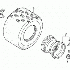 TRX250EX Заднее колесо