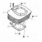 TRX400FA Цилиндр