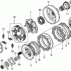 TRX350FM Сцепление