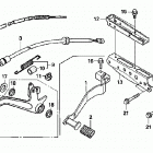 TRX500FE Подножки и педали