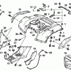 TRX500FE Заднее крыло