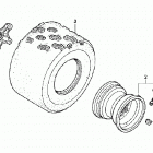 TRX450R Заднее колесо