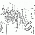 TRX350FM Передний тормоз