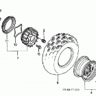 TRX650FA Переднее колесо