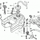 TRX350FM Топливный бак
