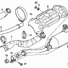 TRX500FE Глушитель
