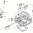 TRX350FM Головка цилиндра