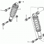 TRX250EX Передние аммортизаторы