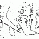 TRX500FGA Рычаги & переключатели & тросы