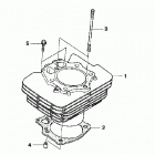 TRX500FE Цилиндр