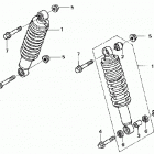 TRX350FM Передние аммортизаторы