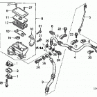 TRX650FA Главный тормозной цилиндр - передний
