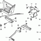 TRX250EX Pedal@step@splash guard  (''''''''''''''''01-'''''...