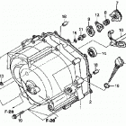 TRX250EX Передняя крышка картера
