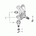 TRX350TM Knuckle (2wd)