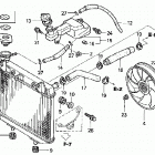 TRX450R Радиатор
