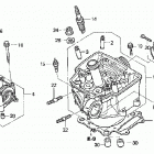 TRX450R Головка цилиндра