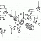 TRX450R Барабан переключения передач