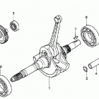 TRX350FM Коленвал и поршни