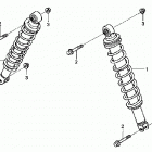 TRX650FA Передние аммортизаторы