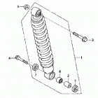 TRX350FM Задний амортизатор